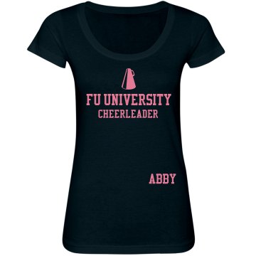 Cheerleader Junior Fit Bella Sheer Longer Length Scoopneck Tee
