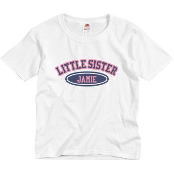 Little Sister Jamie Youth Basic Gildan Ultra Cotton Crew Neck Tee