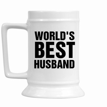 World's Best Husband 16oz Ceramic Stein