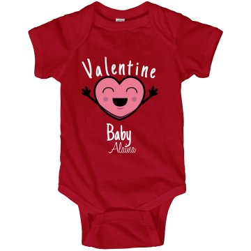 Valentine Baby Infant Rabbit Skins Lap Shoulder Creeper