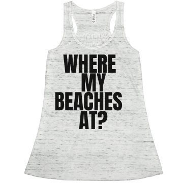 Where My Beaches At Misses American Apparel Neon Oversized Crop Tank