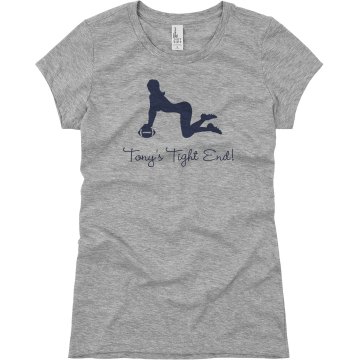 Tony's Tight End Tee Junior Fit Basic Bella Favorite Tee