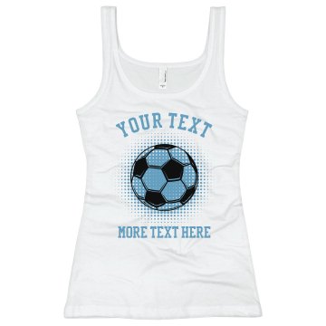 Central High Soccer Camp Junior Fit Soffe 2x1 Rib Tank Top