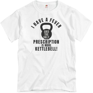 Fever For More Kettlebell Unisex Basic Gildan Heavy Cotton Crew Neck Tee