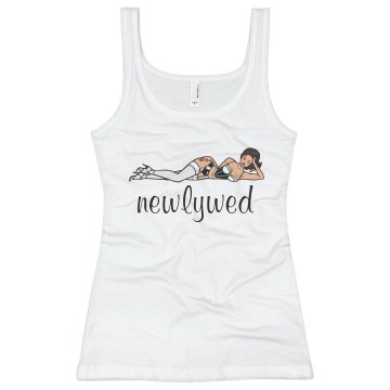 Newlywed Cami Bella Junior Fit Contrast Satin Trim Cami