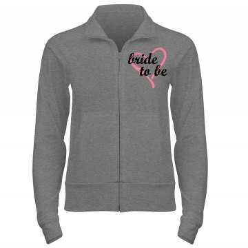 Bride To Be Track Jacket Junior Fit Bella Cadet Zip Track Jacket