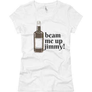 Beam Me Up Jimmy! Junior Fit Basic Bella Favorite Tee