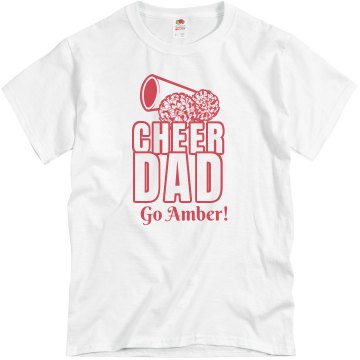 Proud Cheer Dad Unisex Basic Gildan Heavy Cotton Crew Neck Tee