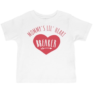 Little Heart Breaker Toddler Basic Gildan Ultra Cotton Crew Neck Tee