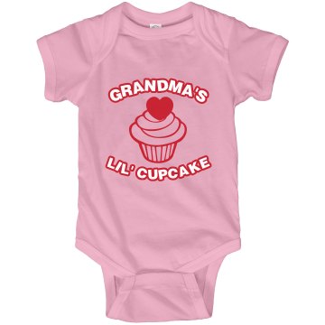 Gradma's Little Cupcake Infant Rabbit Skins Lap Shoulder Creeper
