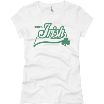 100% Irish Junior Fit Basic Bella Favorite Tee