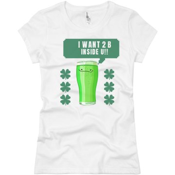 I Want To Be Inside You! Junior Fit Basic Bella Favorite Tee