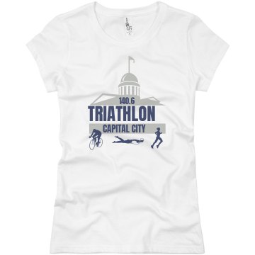Cap City Triathlon Junior Fit Basic Bella Favorite Tee
