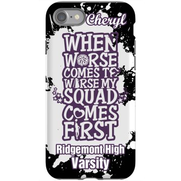Cheer Squad Rubber iPhone 4 & 4S Case Black