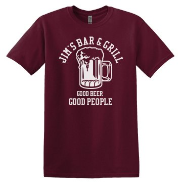 Jim's Bar Unisex Gildan Heavy Cotton Crew Neck Tee
