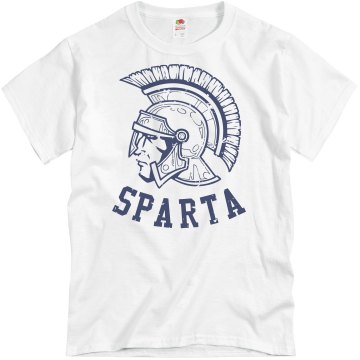 Sparta Sport Distressed Unisex Basic Gildan Heavy Cotton Crew Neck Tee