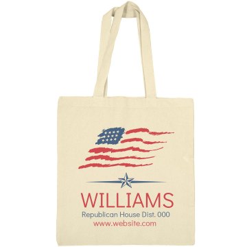 Republican House Elect Liberty Bags Canvas Bargain Tote Bag