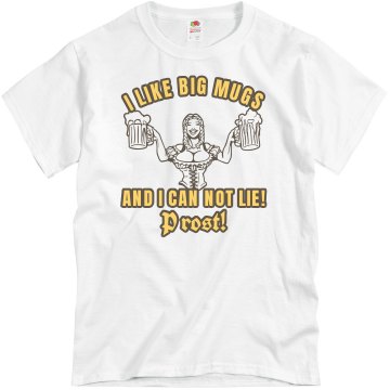 Oktoberfest Big Mugs Unisex Basic Gildan Heavy Cotton Crew Neck Tee