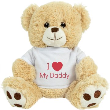 I Heart My Daddy Medium Plush Teddy Bear