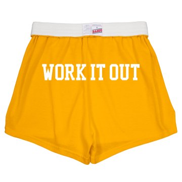 Work Out Shorts w/Back Junior Fit Soffe Cheer Shorts