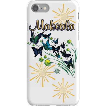 Butterfly Name Case Plastic iPhone 5 Case Black