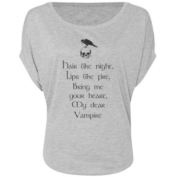 My Dear Trampire Misses Bella Flowy Draped Sleeve Dolman