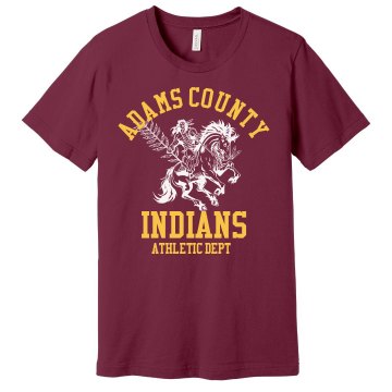 Indians Athletic Dept Unisex Gildan SoftStyle Tee