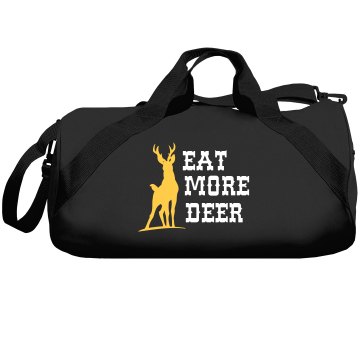 Eat More Deer Liberty Bags Barrel Duffel Bag