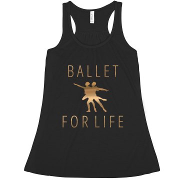 Ballet For Life Tank Junior Fit Bella Sheer Longer Length Rib Strap Tank Top