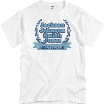 Multi-Name Reunion Unisex Basic Gildan Heavy Cotton Crew Neck Tee