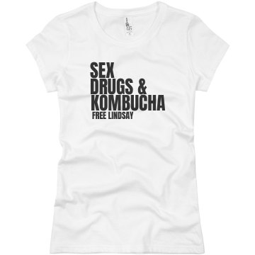 Free Lindsay Kombucha Junior Fit Basic Bella Favorite Tee