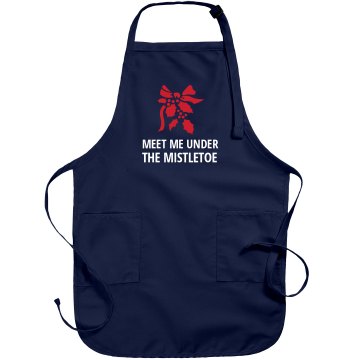 Christmas Mistletoe Apron Port Authority Adjustable Full Length Apron