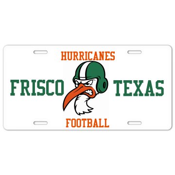 Tackle Football Plate License Plate