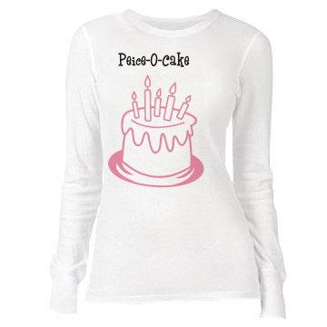 Peice-O-Cake Bakery Junior Fit Bella Long Sleeve Thermal Tee