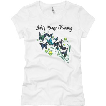 Lola's House Cleaning Junior Fit Basic Bella Favorite Tee