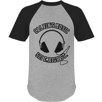 Calvin's Music Unisex Anvil Ringer Tee