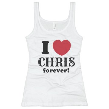 I Love Chris Forever Bella Junior Fit Contrast Satin Trim Cami