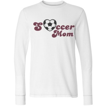Soccer Mom Junior Fit Bella Long Sleeve Thermal Tee