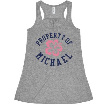Property Of Michael Misses Bella Flowy Boxy Lightweight Crop Tank