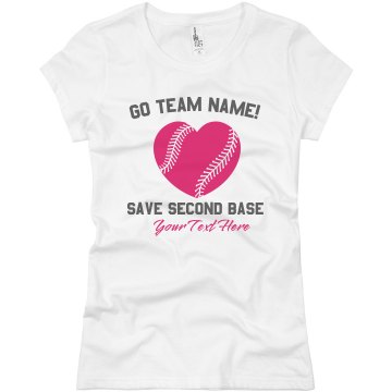 Team Beckie Breast Cancer Junior Fit Basic Bella Favorite Tee