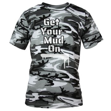 Get Your Mud Run On Camo Unisex Code V Camouflage Tee