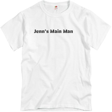 Jen's Main Man Unisex Basic Gildan Heavy Cotton Crew Neck Tee