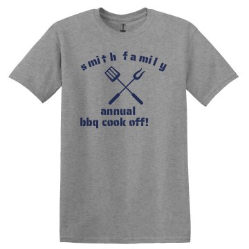 Annual Family Cook Off Unisex Gildan Heavy Cotton Crew Neck Tee