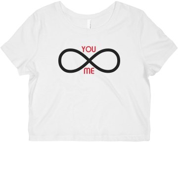 You And Me Misses Bella Flowy Boxy Lightweight Crop Tee