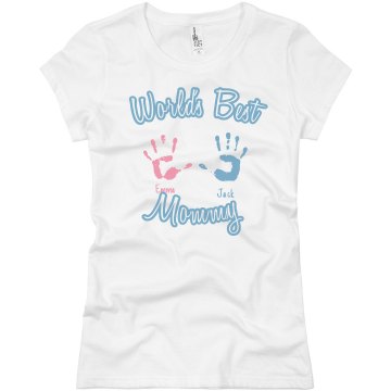 World's Best Mommy Junior Fit Basic Bella Favorite Tee