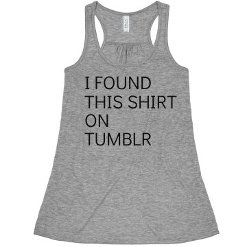 I Found This Shirt On... Misses Bella Flowy Boxy Lightweight Crop Tank