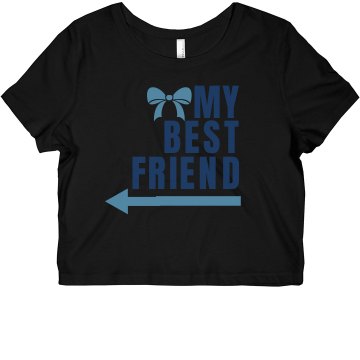My Best Friend Arrow Misses Bella Flowy Boxy Lightweight Crop Tee