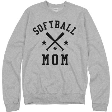 Softball Rhinestone Mom Misses Relaxed Fit Gildan Ultra Cotton Tee