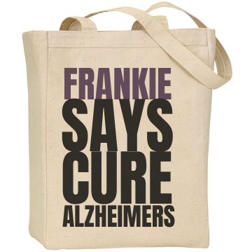Frankie Cure Alzheimers Liberty Bags Canvas Tote