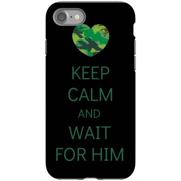 Wait For Him Case Rubber iPhone 4 & 4S Case Black
